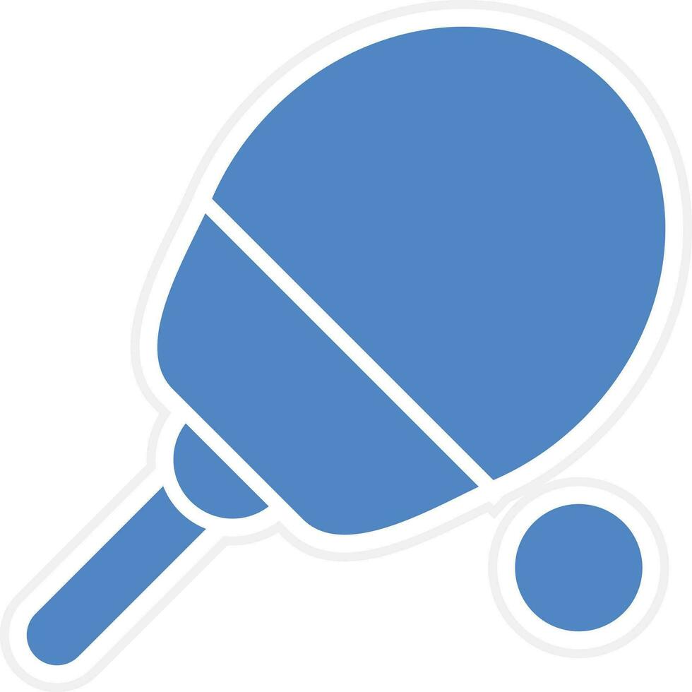 Tischtennis-Vektor-Symbol vektor