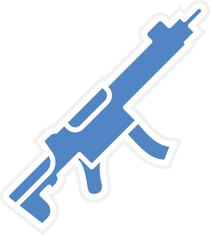 Maschinengewehr-Vektorsymbol vektor