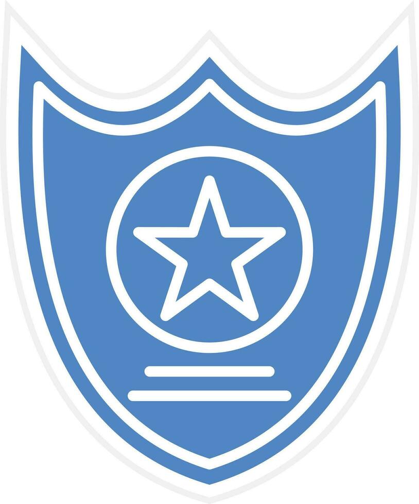 Sheriff-Abzeichen-Vektorsymbol vektor