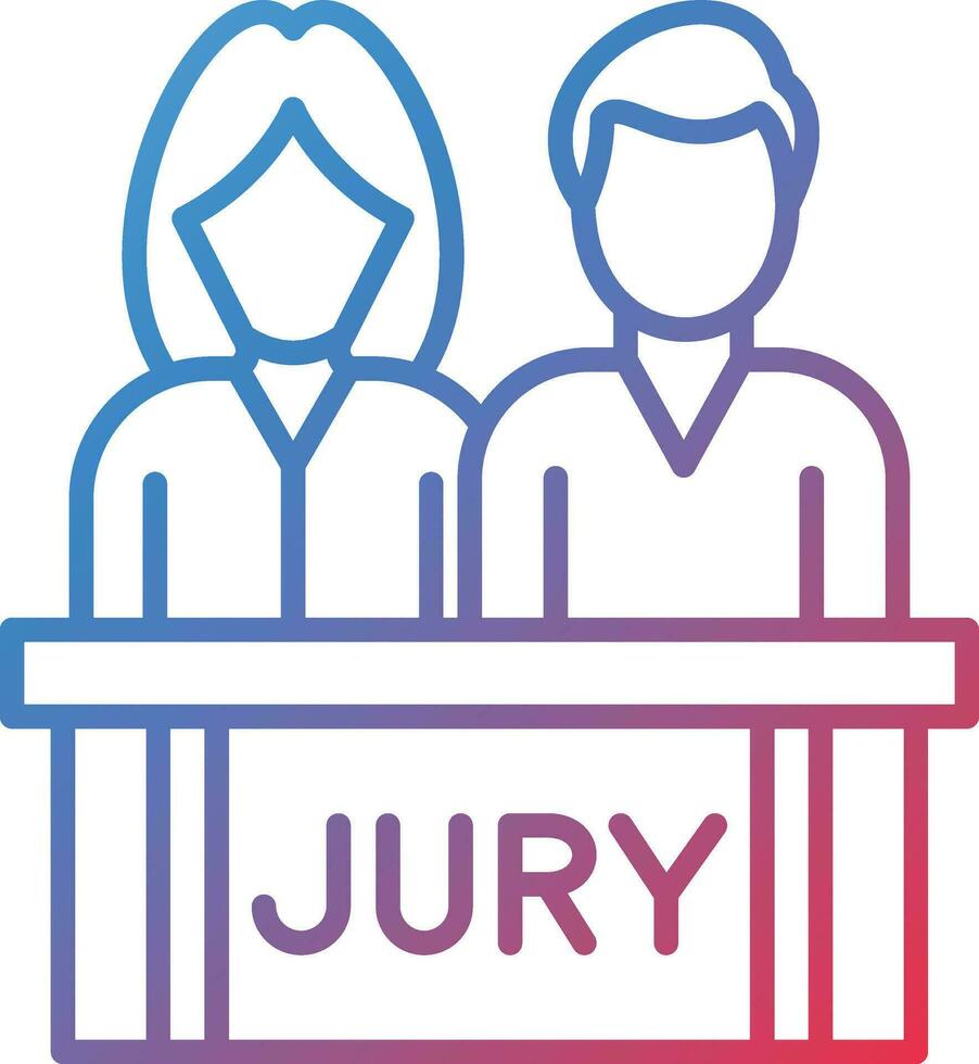 jury vektor ikon