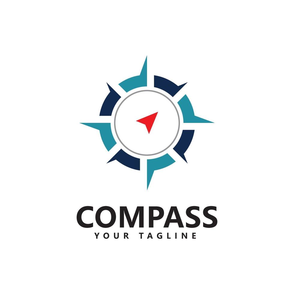 Kompass Logo Symbol Vektor Vorlagendesign