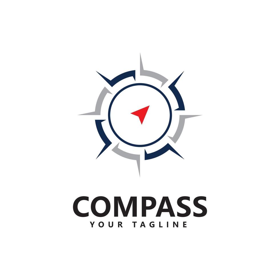 Kompass Logo Symbol Vektor Vorlagendesign