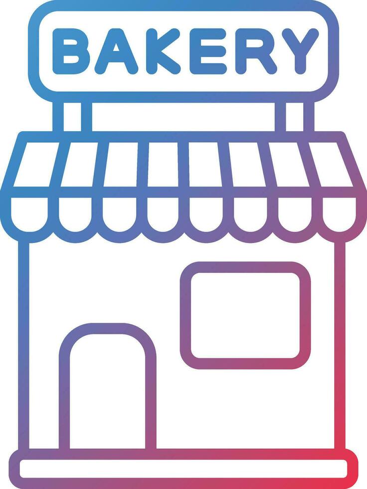 Bäckerei-Shop-Vektor-Symbol vektor