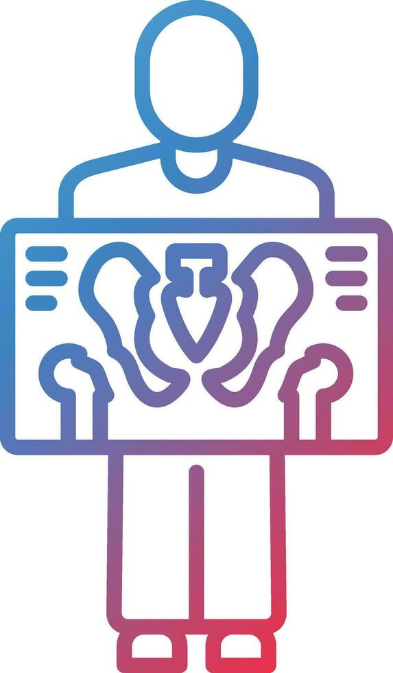 Mann x Strahl Vektor Symbol