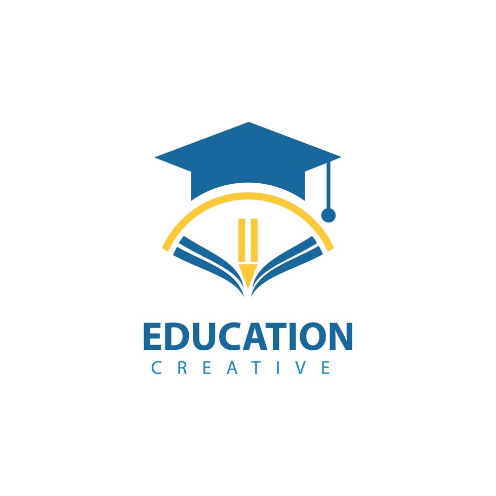 utbildning logotyp mall design vektor illustration ikon