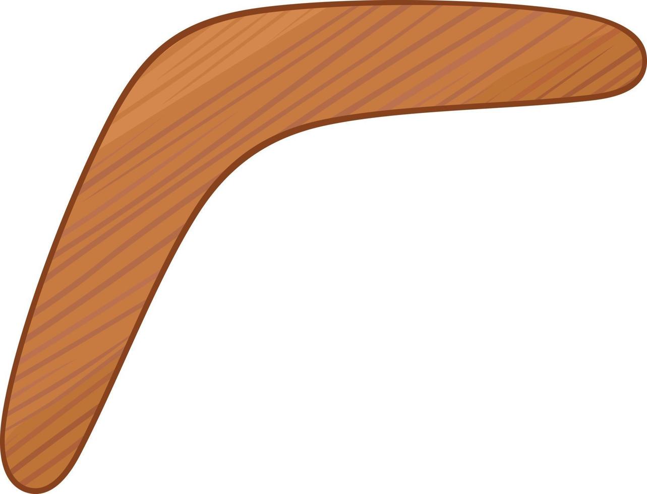 Bumerang-Symbol aus Holz vektor