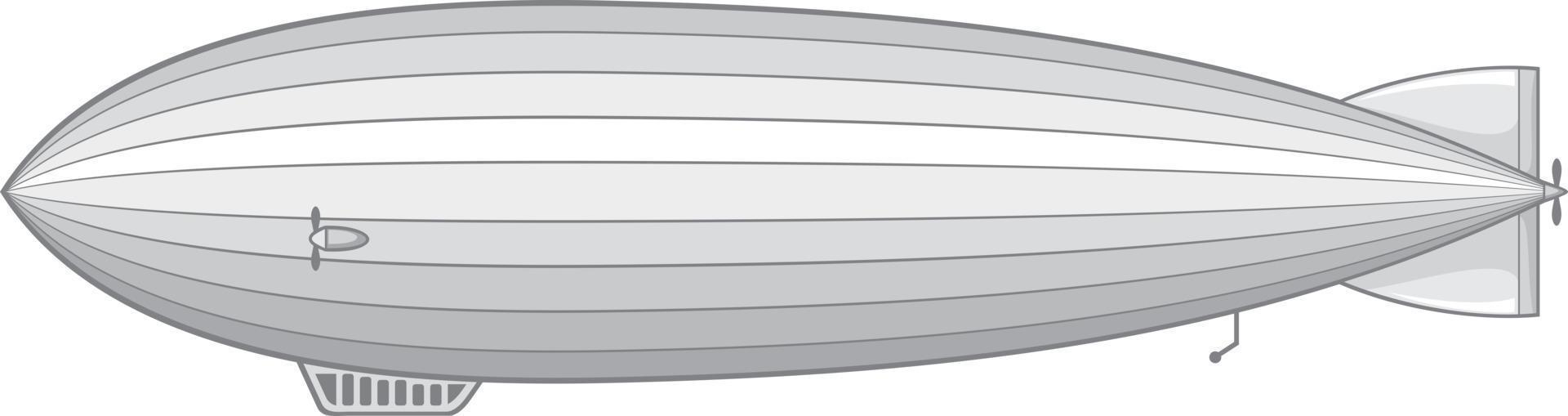 fliegendes Zeppelin-Symbol vektor