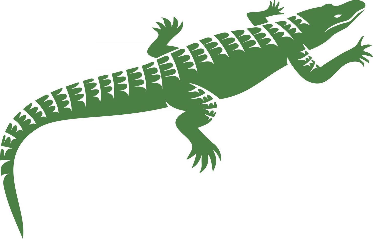 Krokodil- oder Alligatorsymbol vektor