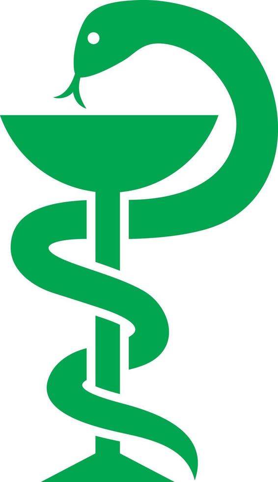 medicinsk orm symbol vektor