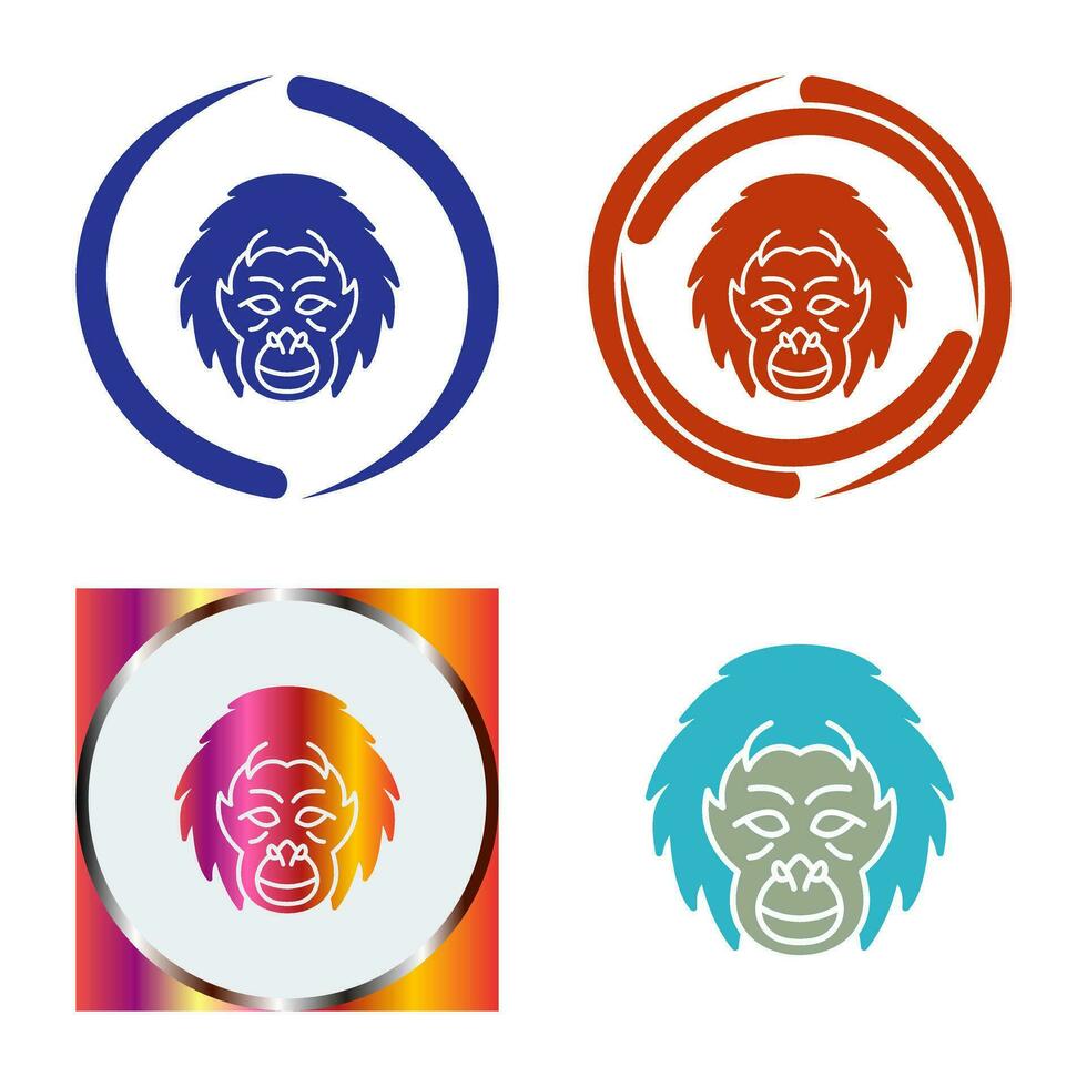 Orang-Utan-Vektorsymbol vektor