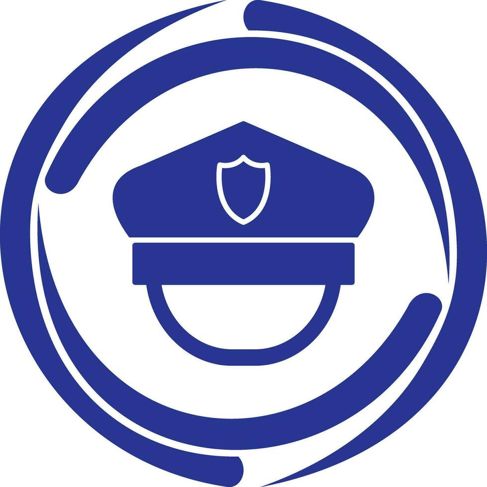 Polizeihut-Vektorsymbol vektor