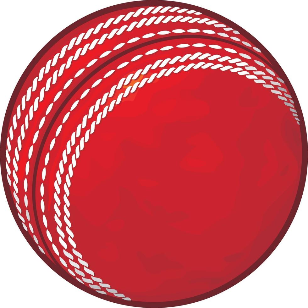 roter Cricketball vektor