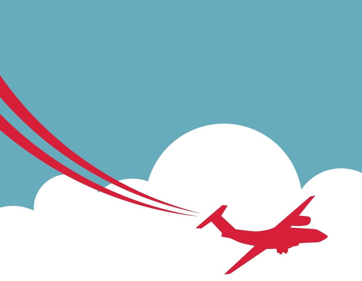 retro flygplan banner. vektor illustration.