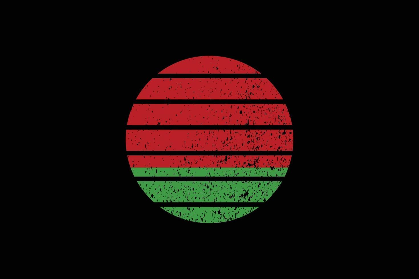 Grunge-Stil-Flagge von Weißrussland. Vektor-Illustration. vektor