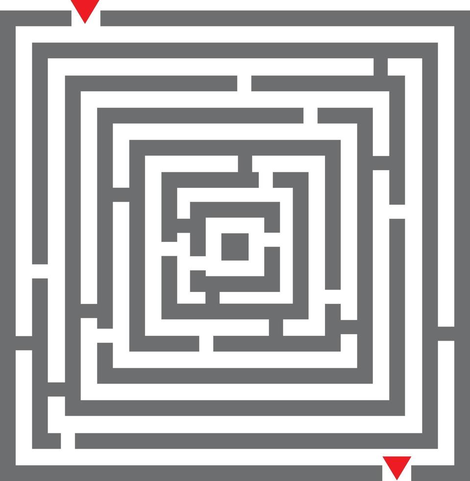 Labyrinth-Icon-Design vektor