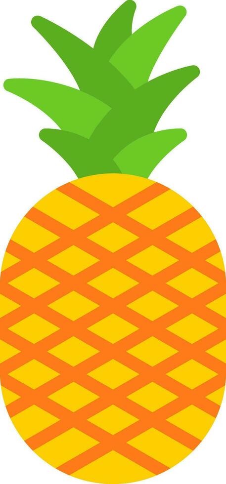 Ananas-Vektor-Icon-Design vektor