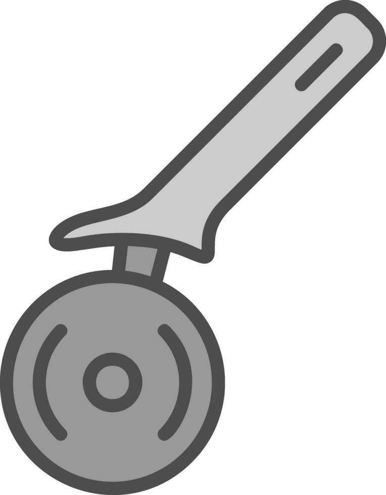 Pizza Cutter Vektor Symbol Design