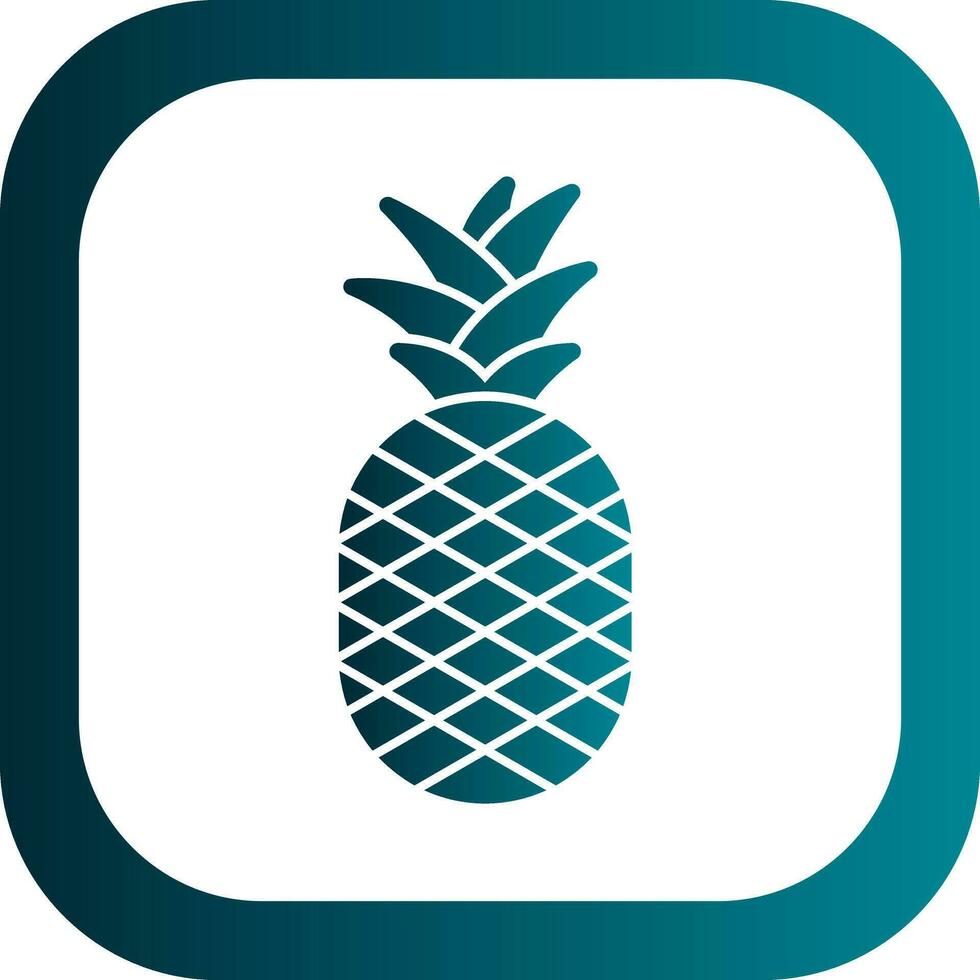 Ananas-Vektor-Icon-Design vektor