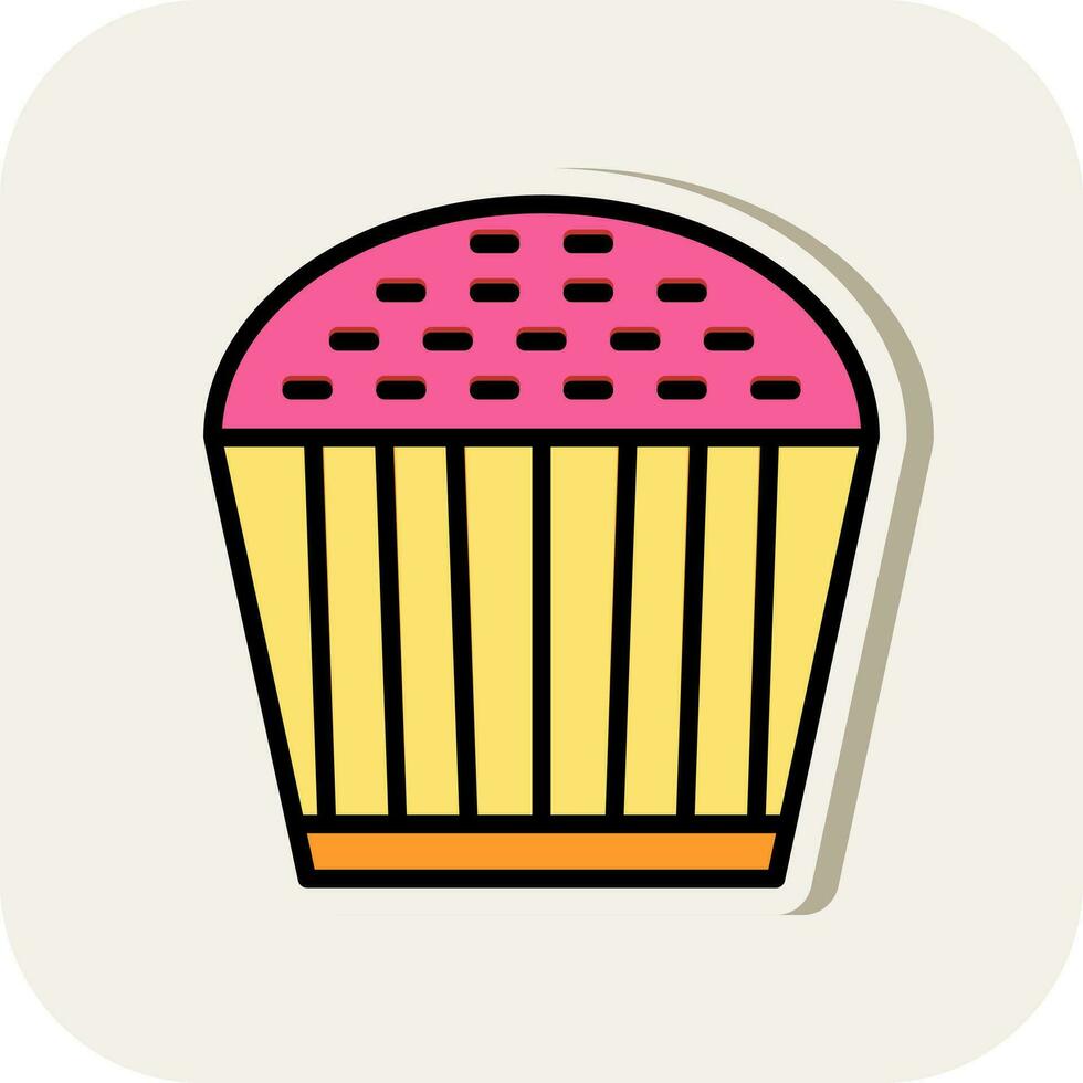 Cupcake-Vektor-Icon-Design vektor