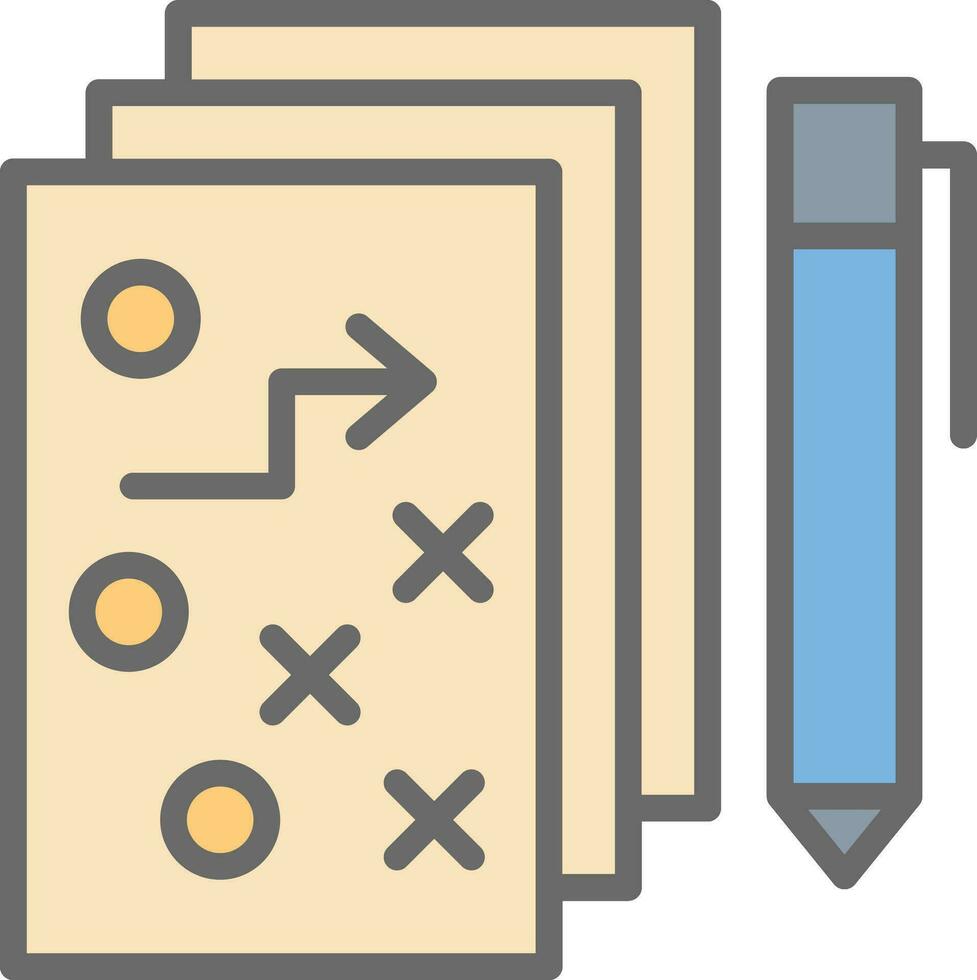 strategisk planen vektor ikon design