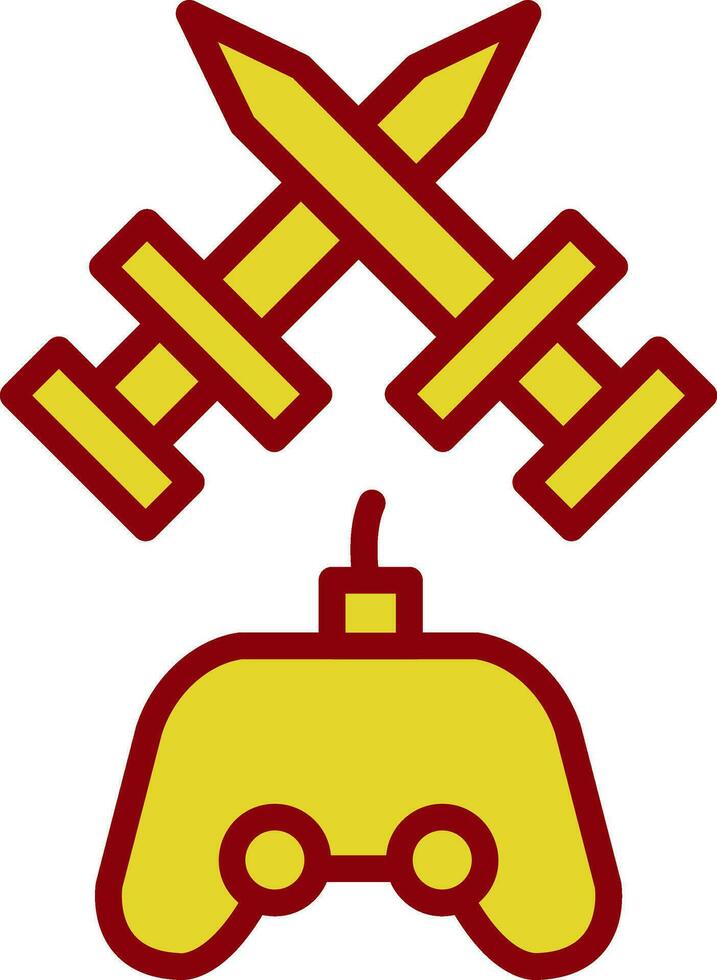 Kampf Spiel Vektor Symbol Design