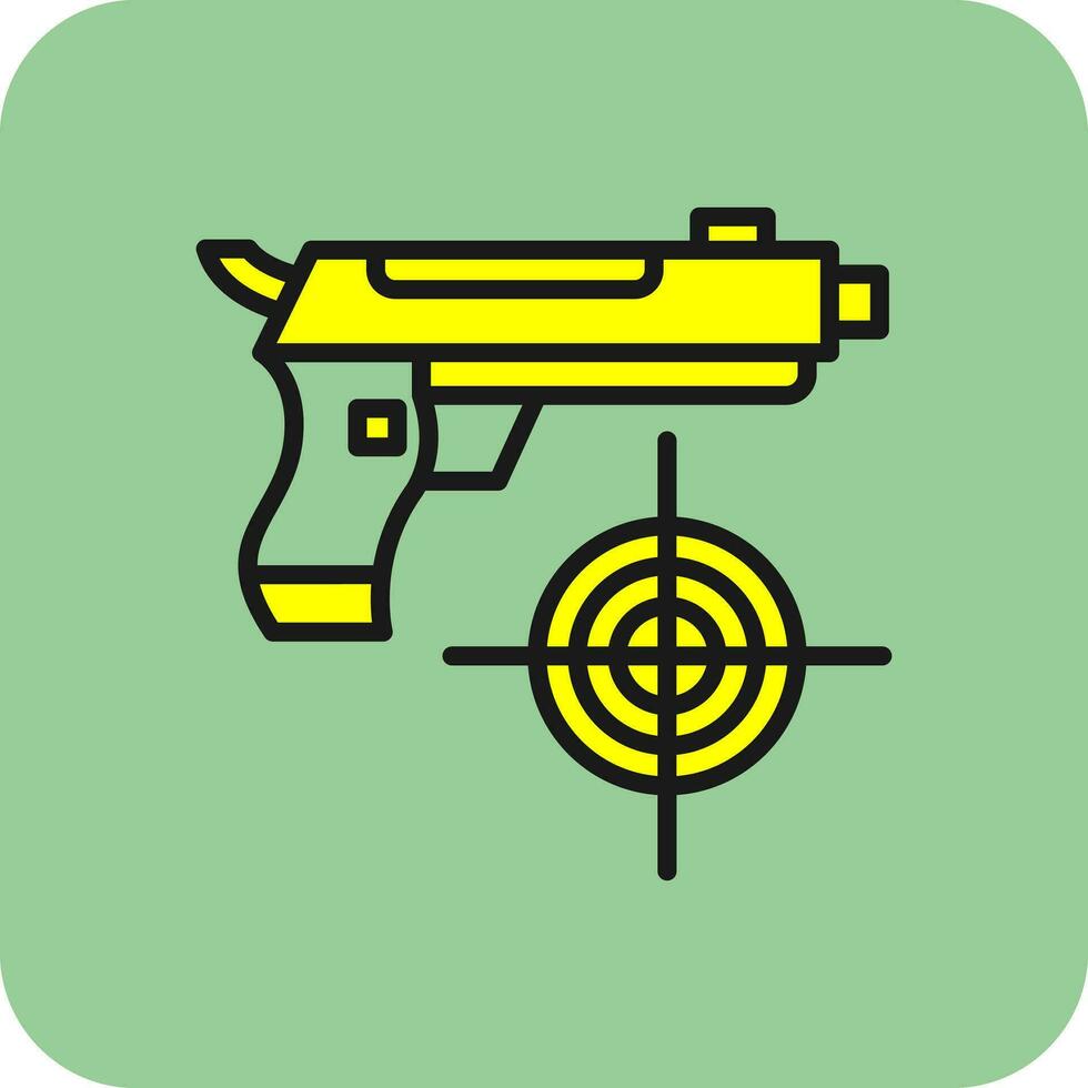 Schießspiel-Vektor-Icon-Design vektor