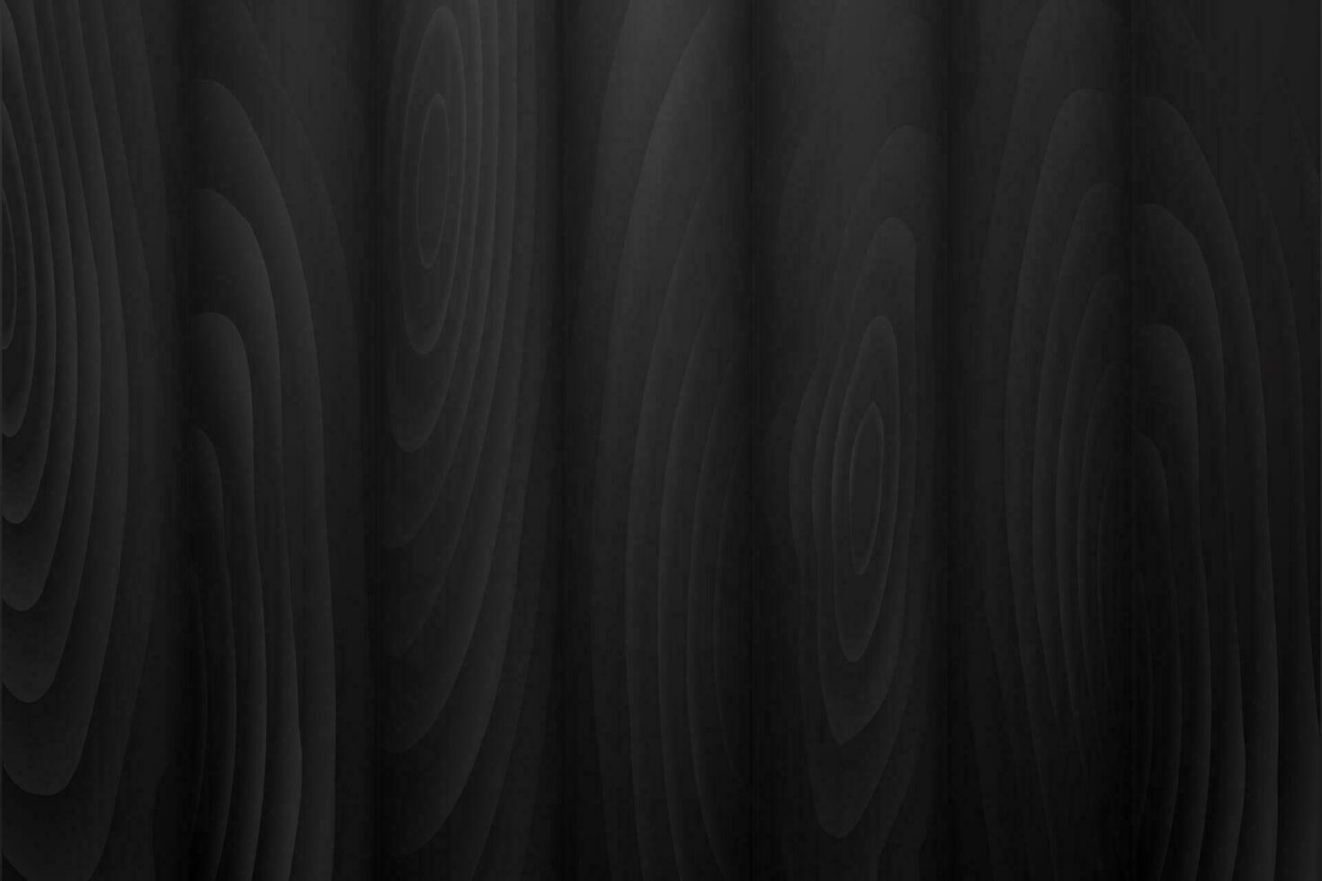 illustration av svart trä textur bakgrund.realistisk planka med år cirklar. tömma gammal naturlig mönster swatch mall.bakgrund storlek rektangulär ram Plats för din text. vektor design element