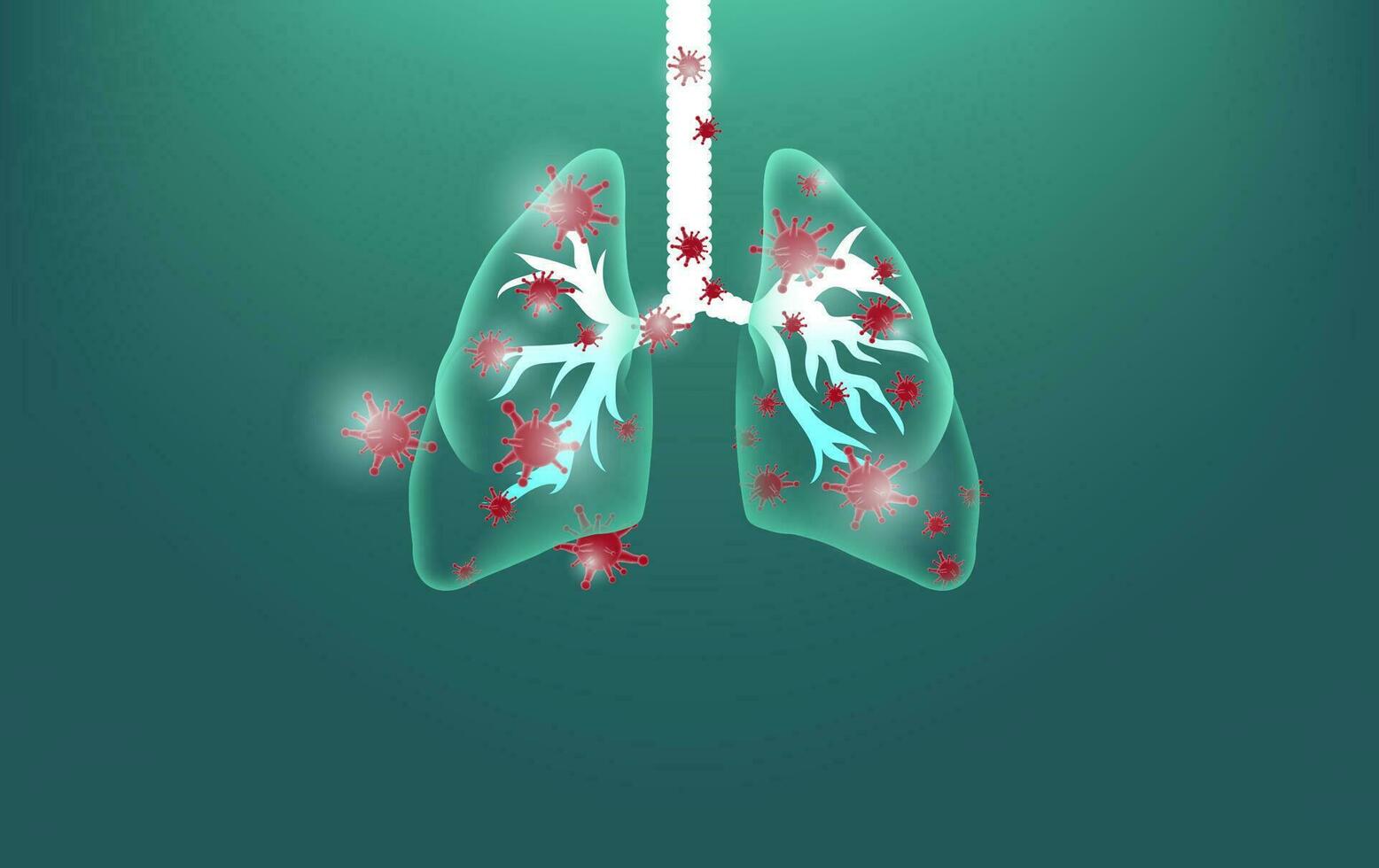 hologram av coronavirus covid-2019 på en grön trogen bakgrund. dödligt typ av virus 2019-nCoV. 3d modeller av coronavirus bakterie cell ikon vektor illustration i hud style.banner bakgrund