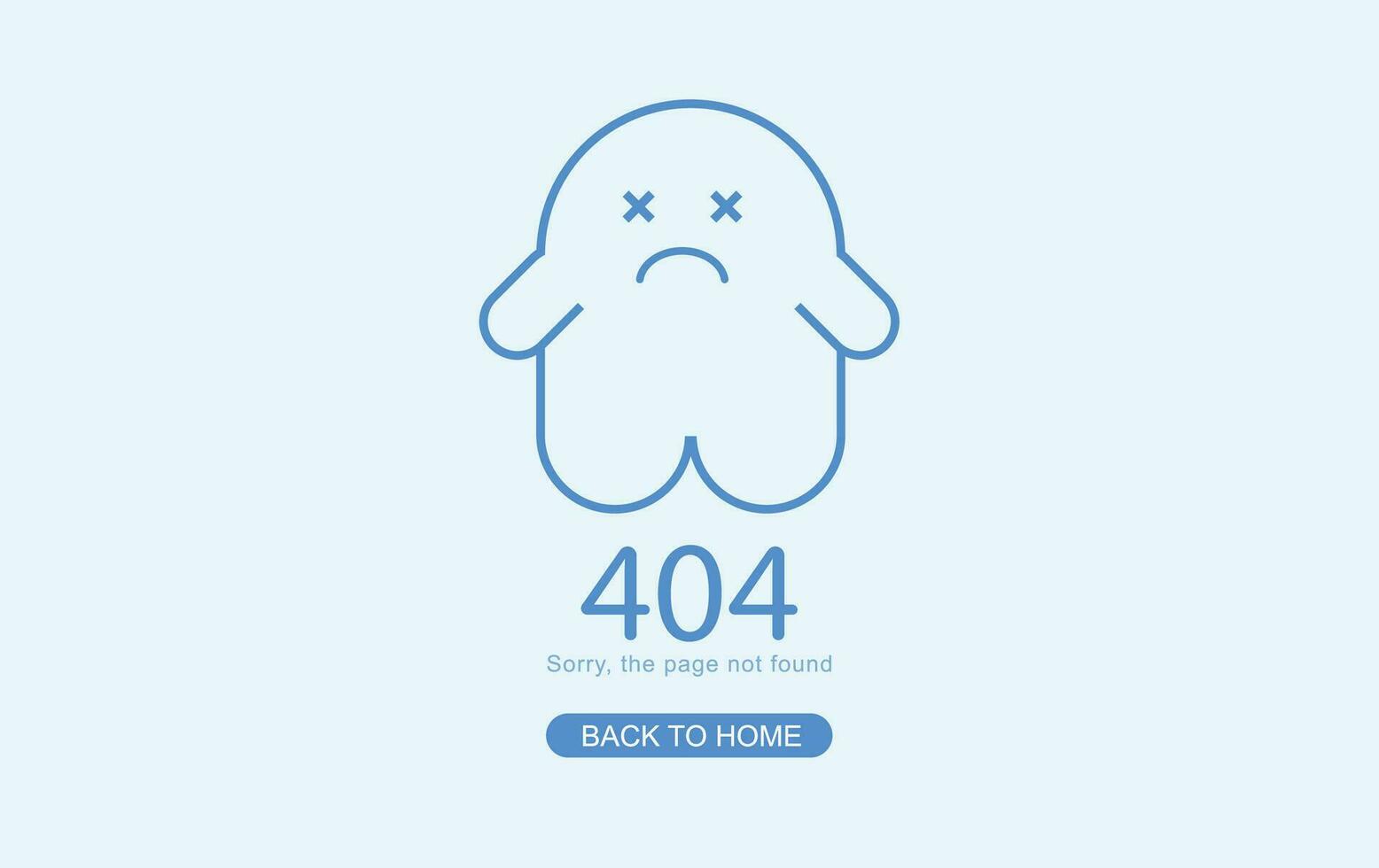 modern minimal av 404 fel sida för hemsida, 404 fel de sida inte hittades med död- spöke. begrepp tecknad serie skära tema webb baner, länk till tömma icke existerande sida. arbetare reparationer hemsida vektor