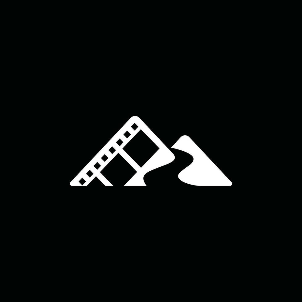 berg filma logotyp vektor