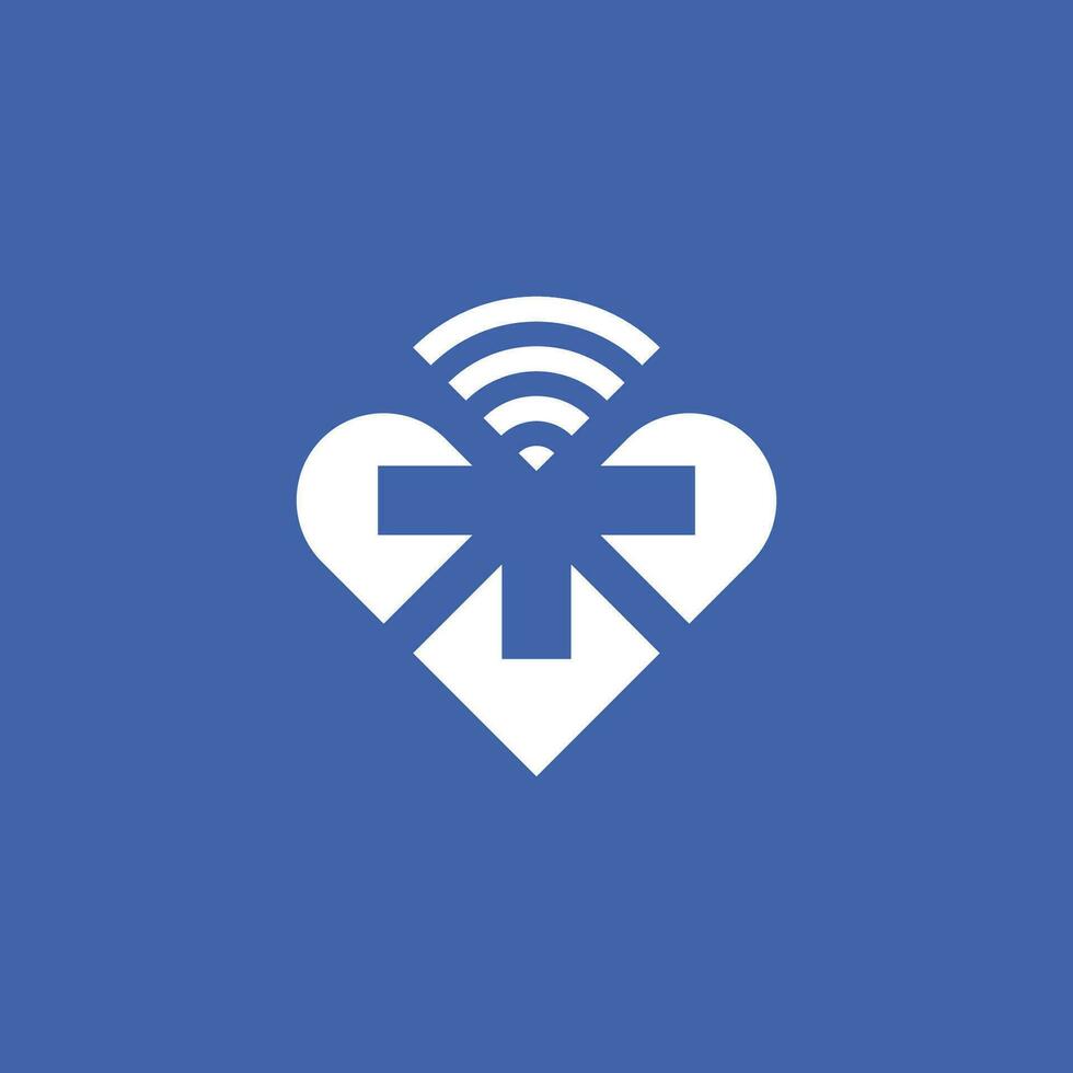 brev t signal wiFi logotyp. modern t nätverk monogram vektor