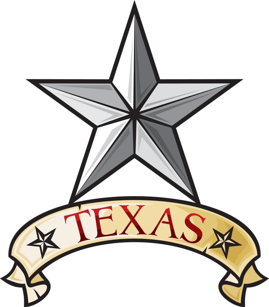 Texas einsamer Sternsymbol vektor