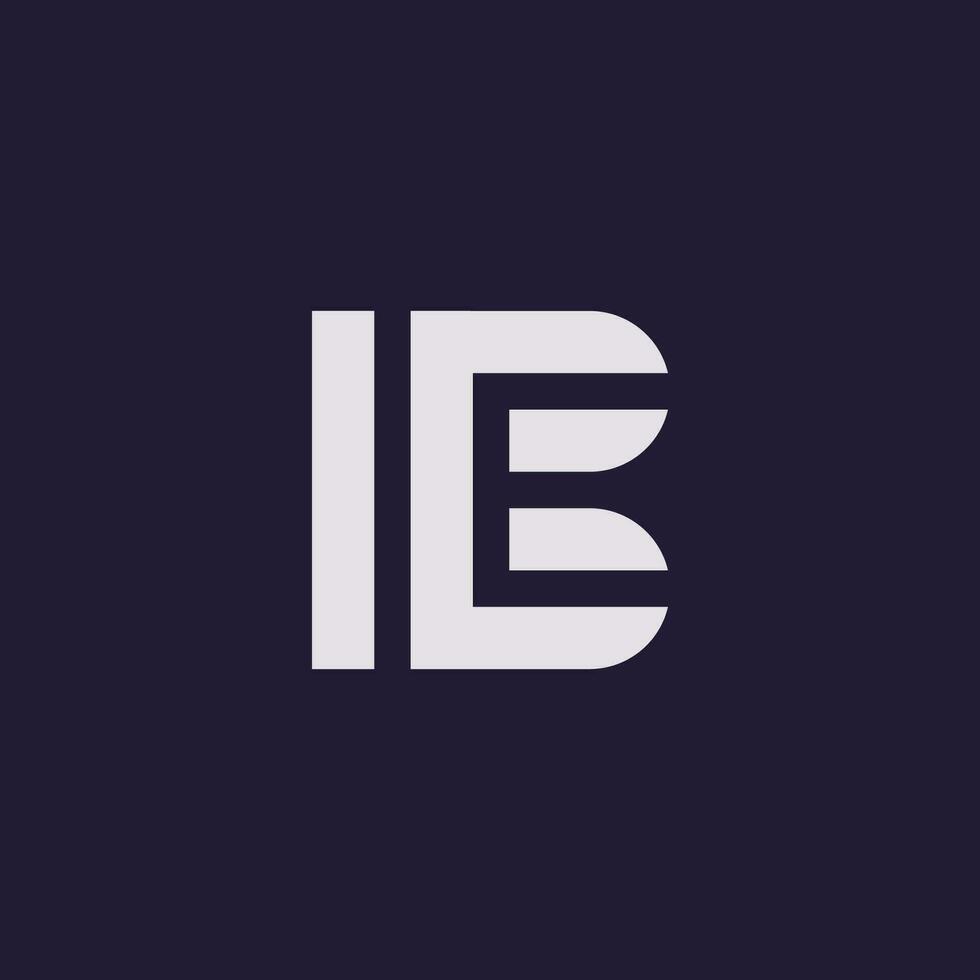 Initiale Brief Sein oder eb Logo. elegant Kombination von Brief b und e. vektor