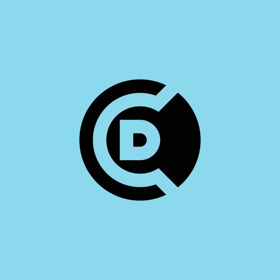 modern Brief d und c Logo. dc oder CD Logo vektor