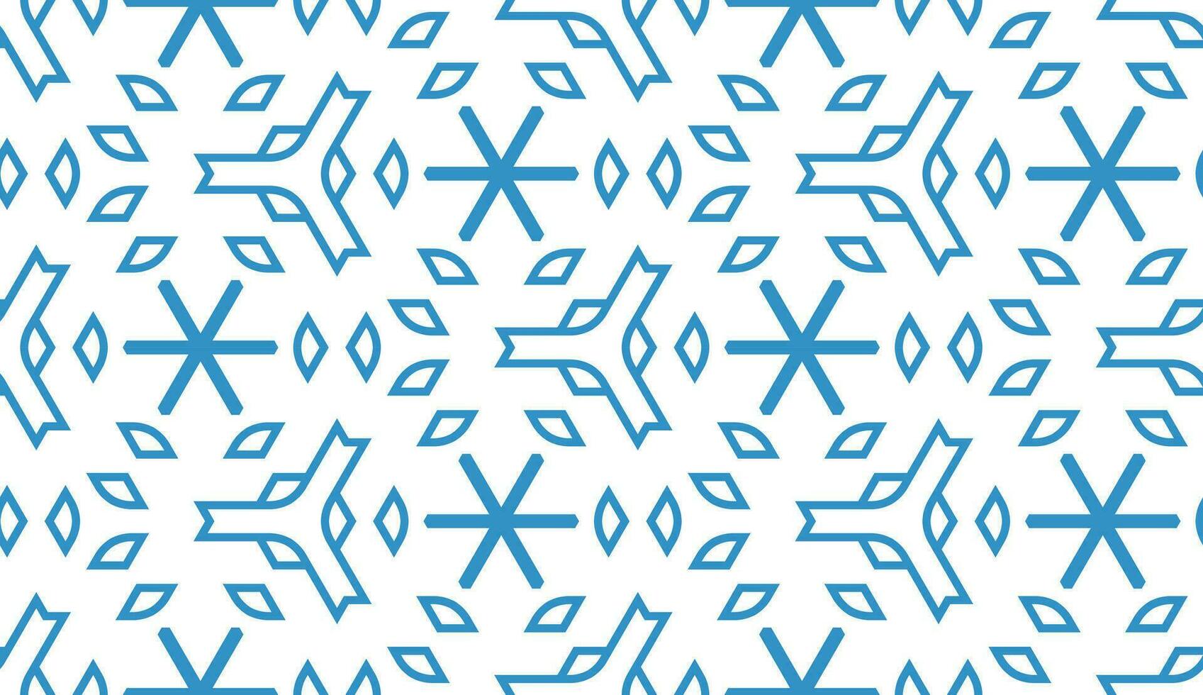 abstrakt blå snöflinga sömlös mönster vektor