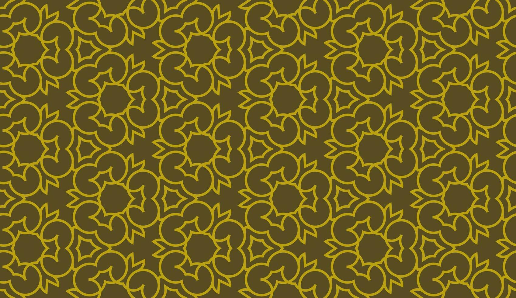 abstrakt guld brun blommig rader sömlös mönster vektor