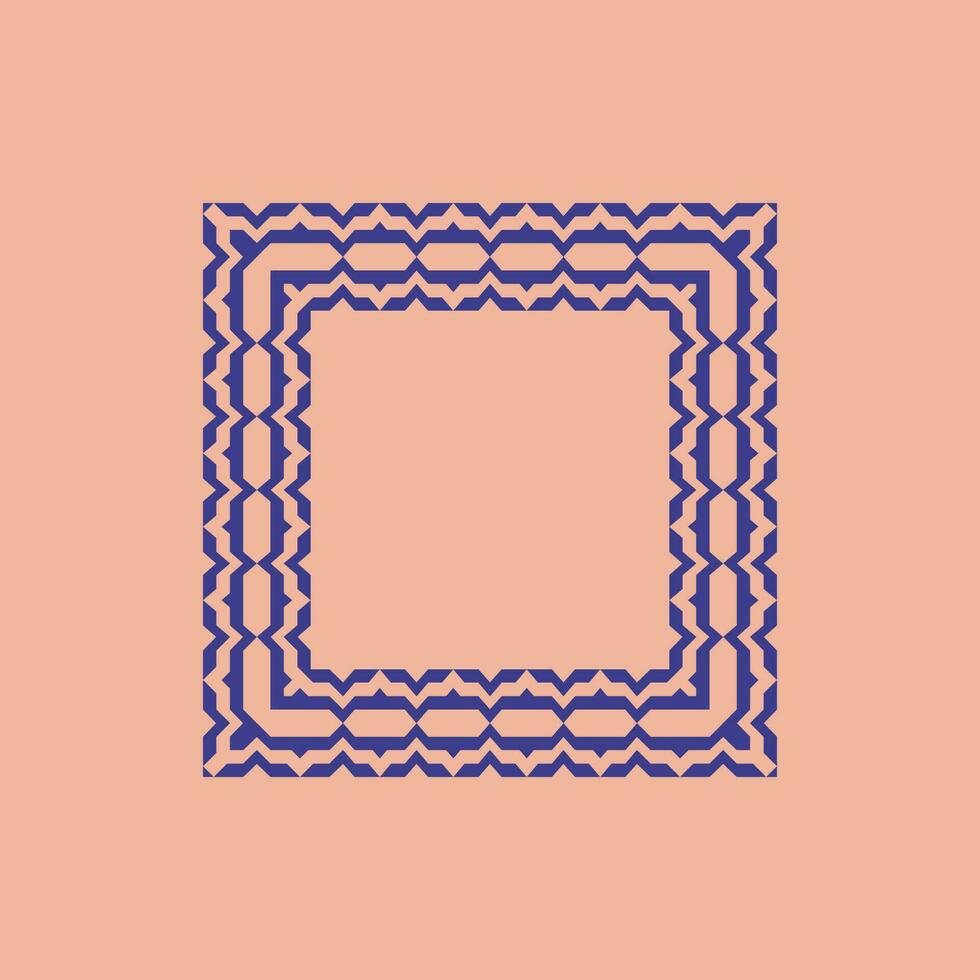 Luxus elegant lila Platz abstrakt Muster Rahmen vektor
