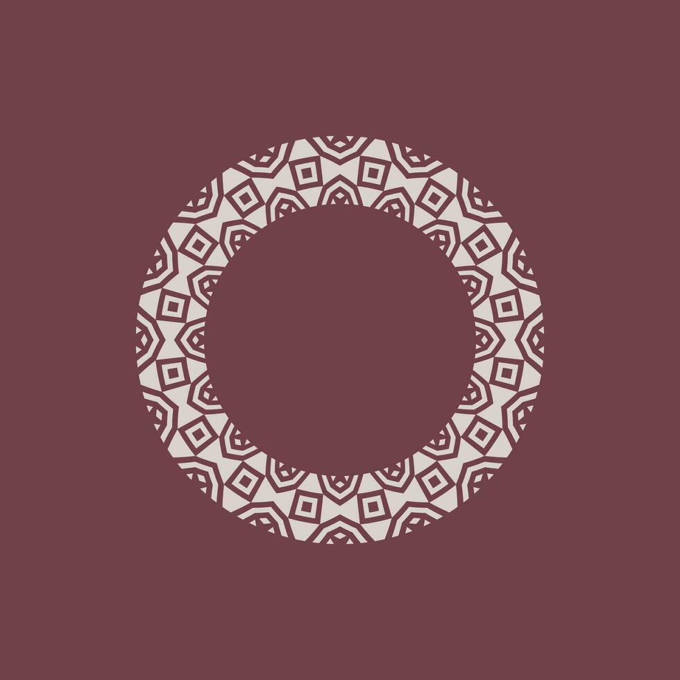 abstrakt konst dekorativ cirkel dekorativ mönster ram vektor