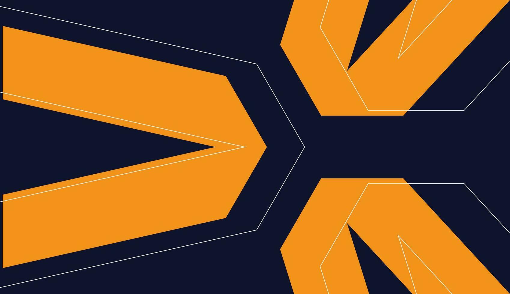 einfach und modern Orange abstrakt eben Banner Hintergrund vektor