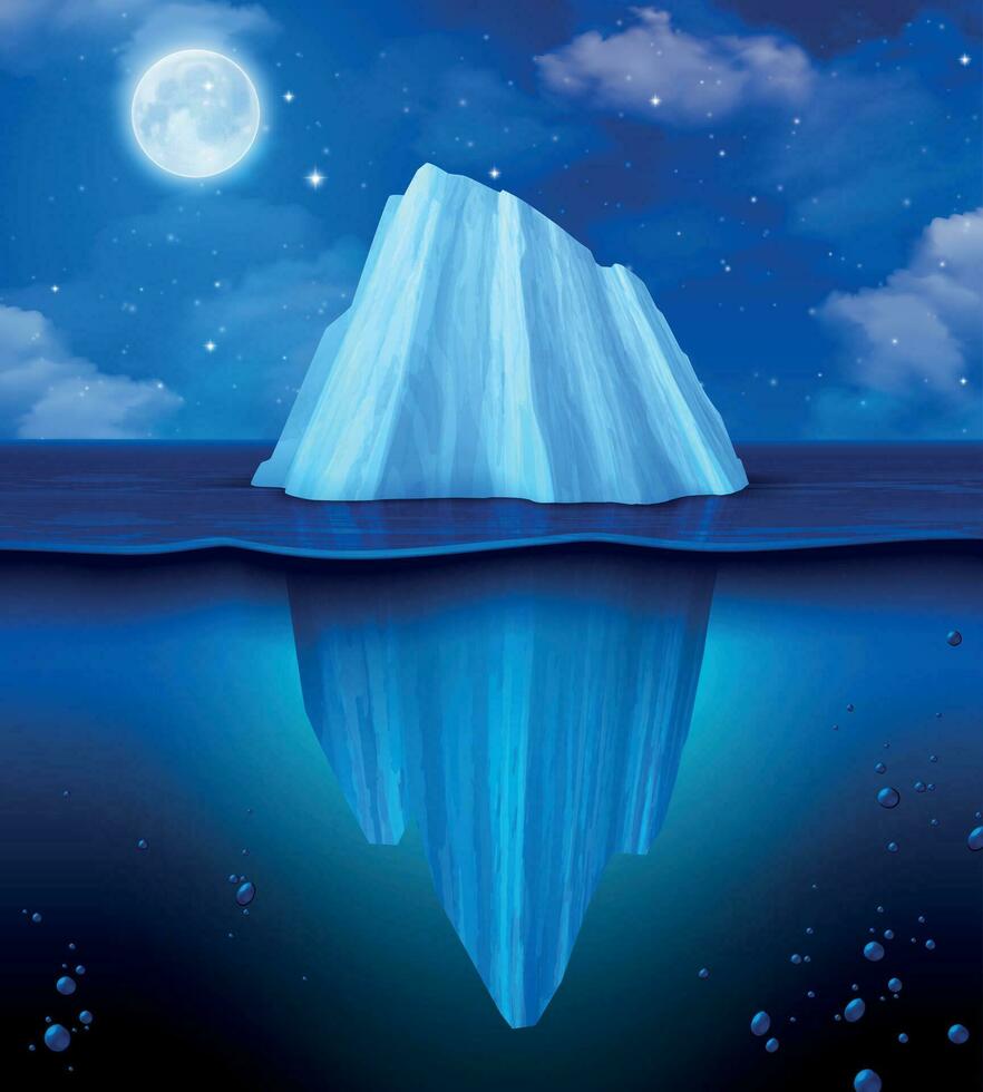 isberg realistisk sammansättning vektor