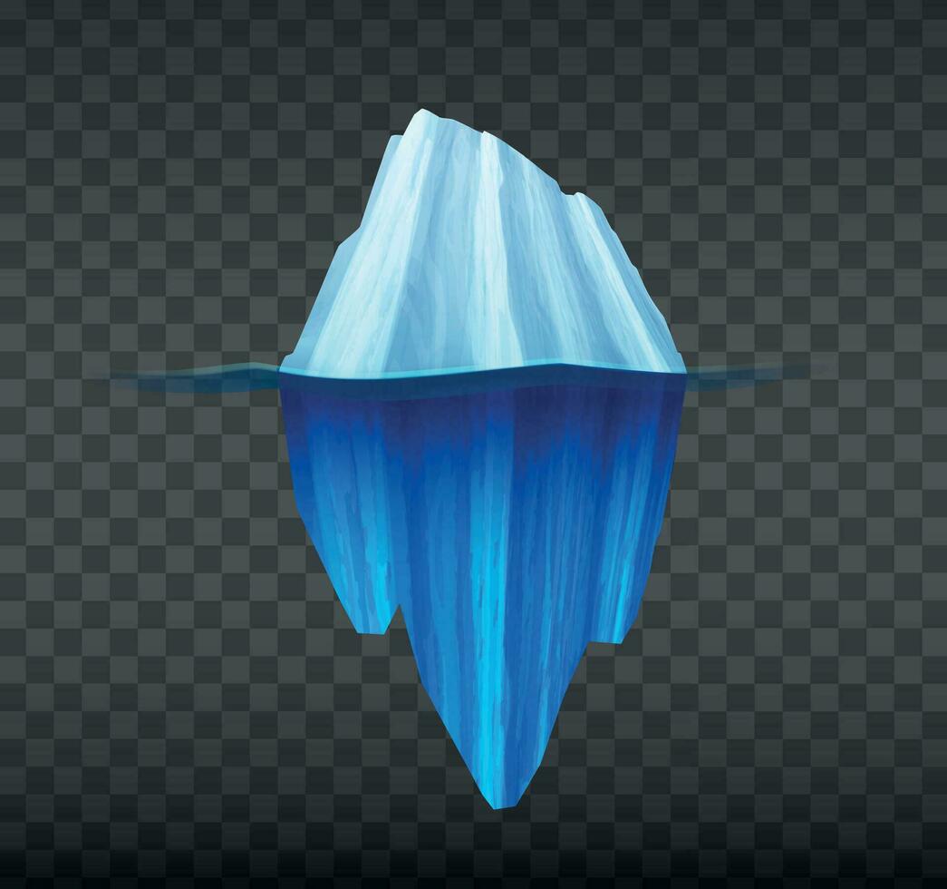 isberg glaciär realistisk vektor
