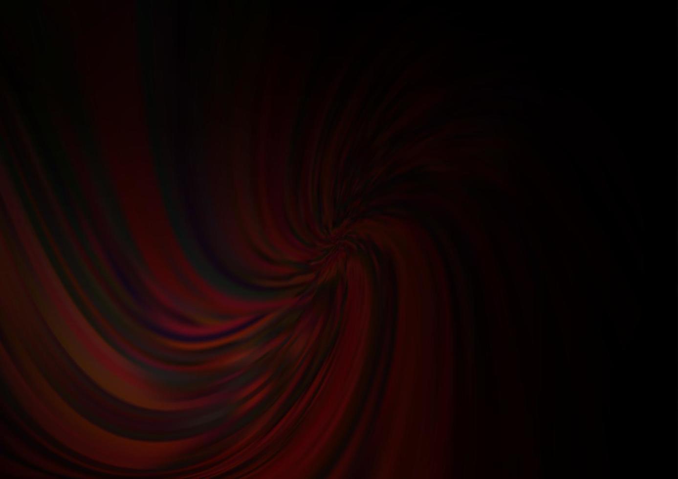mörk röd vektor bakgrund med böjda cirklar.