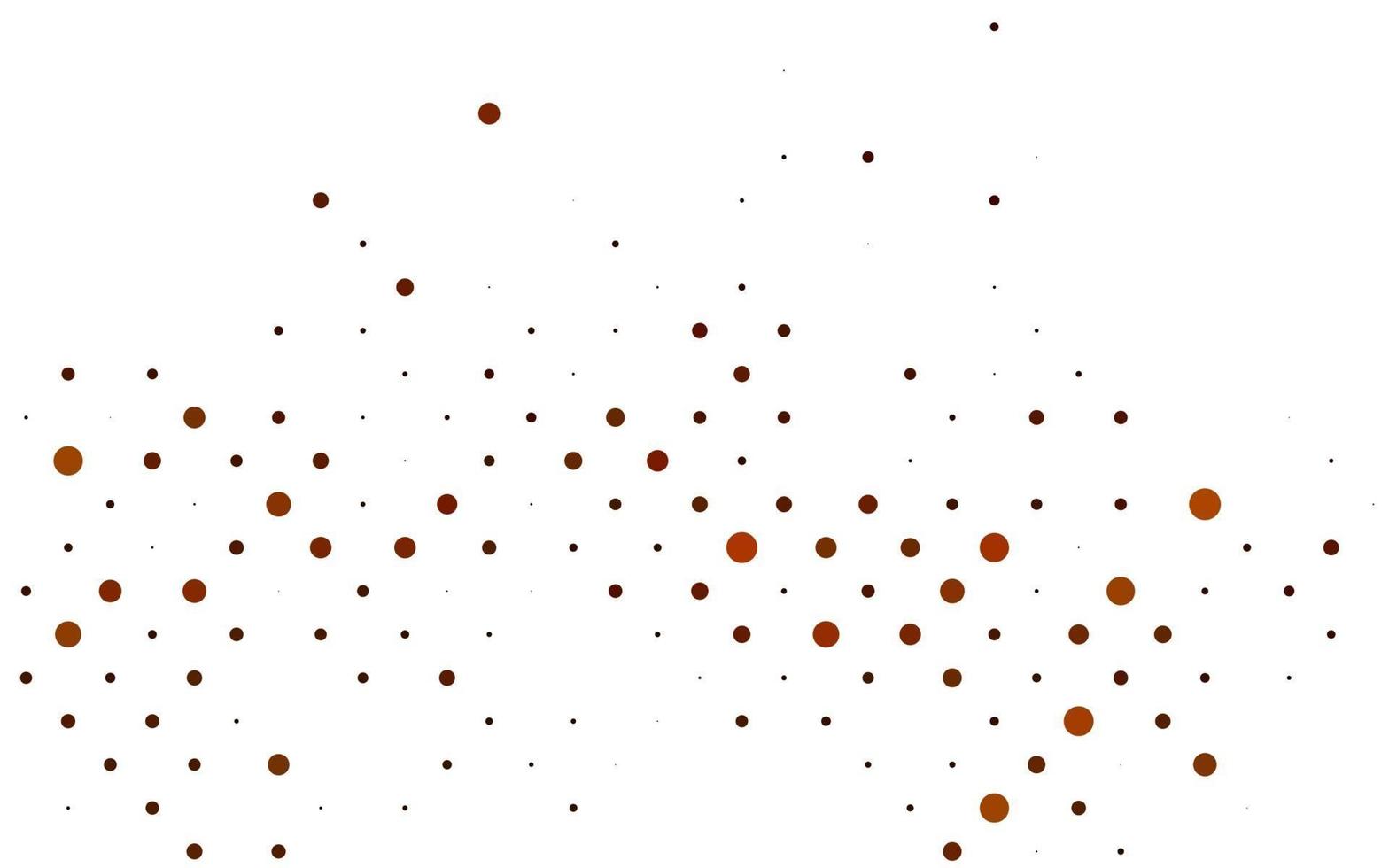 hellgelbes, orangefarbenes Vektorlayout mit Kreisformen. vektor