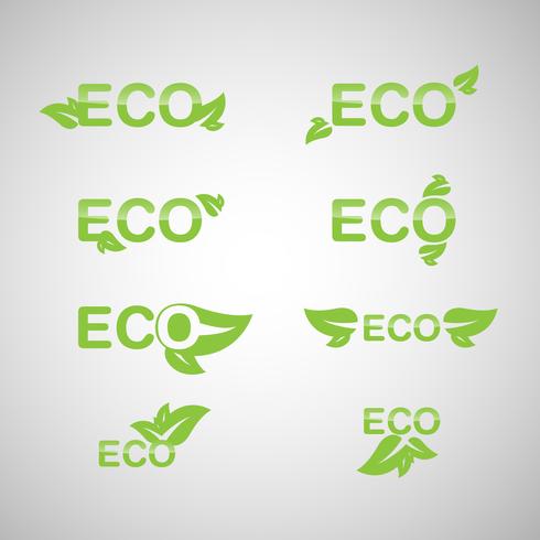Ökologie-Icon-Set. Öko-Icons. vektor
