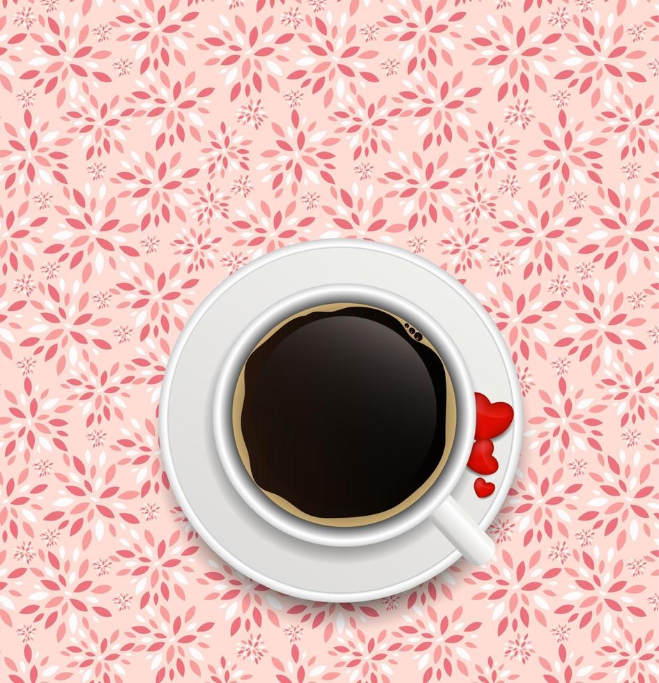 Kaffee Einladung Hintergrund Vektor-Illustration vektor