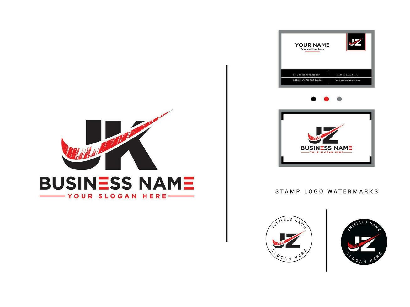 kreativ jk Luxus Bürste Logo, Neu Brief jk Geschäft Logo zum Ihre Marke vektor
