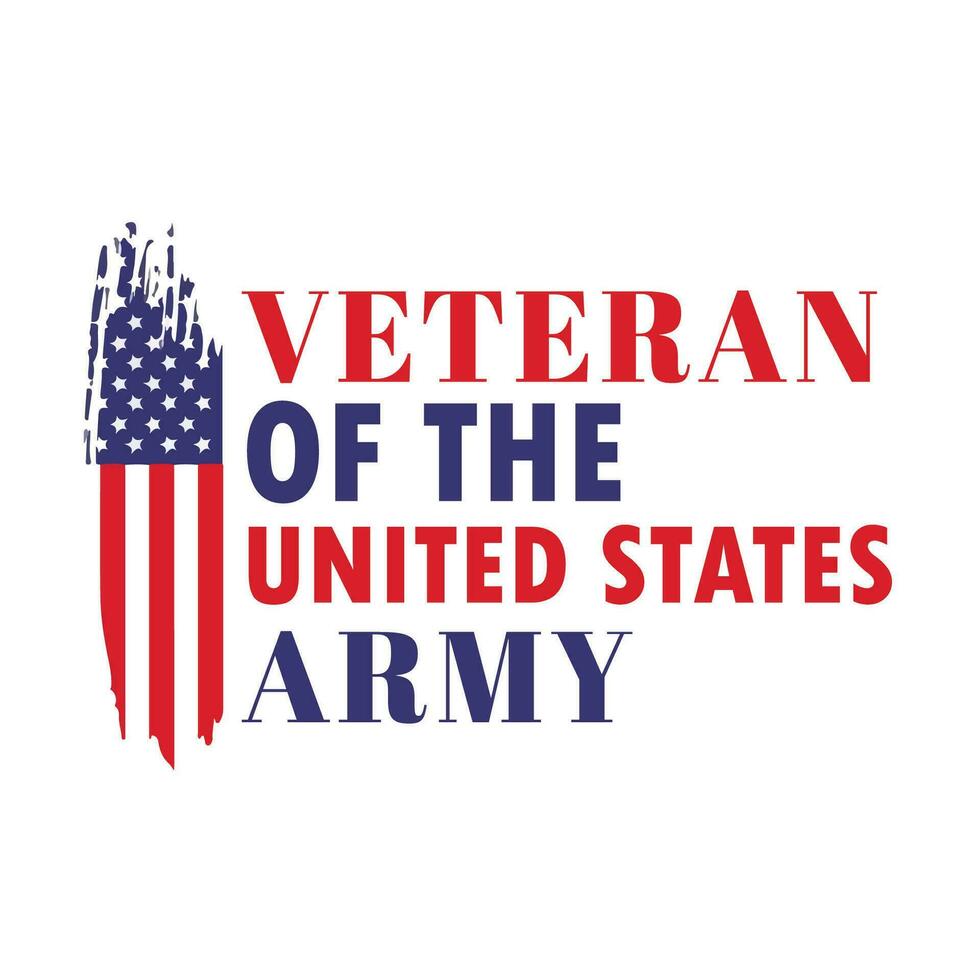 Veteranen Tag Vektor, Abbildung Design mit uns Flagge zum Banner, Poster, T-Shirt vektor