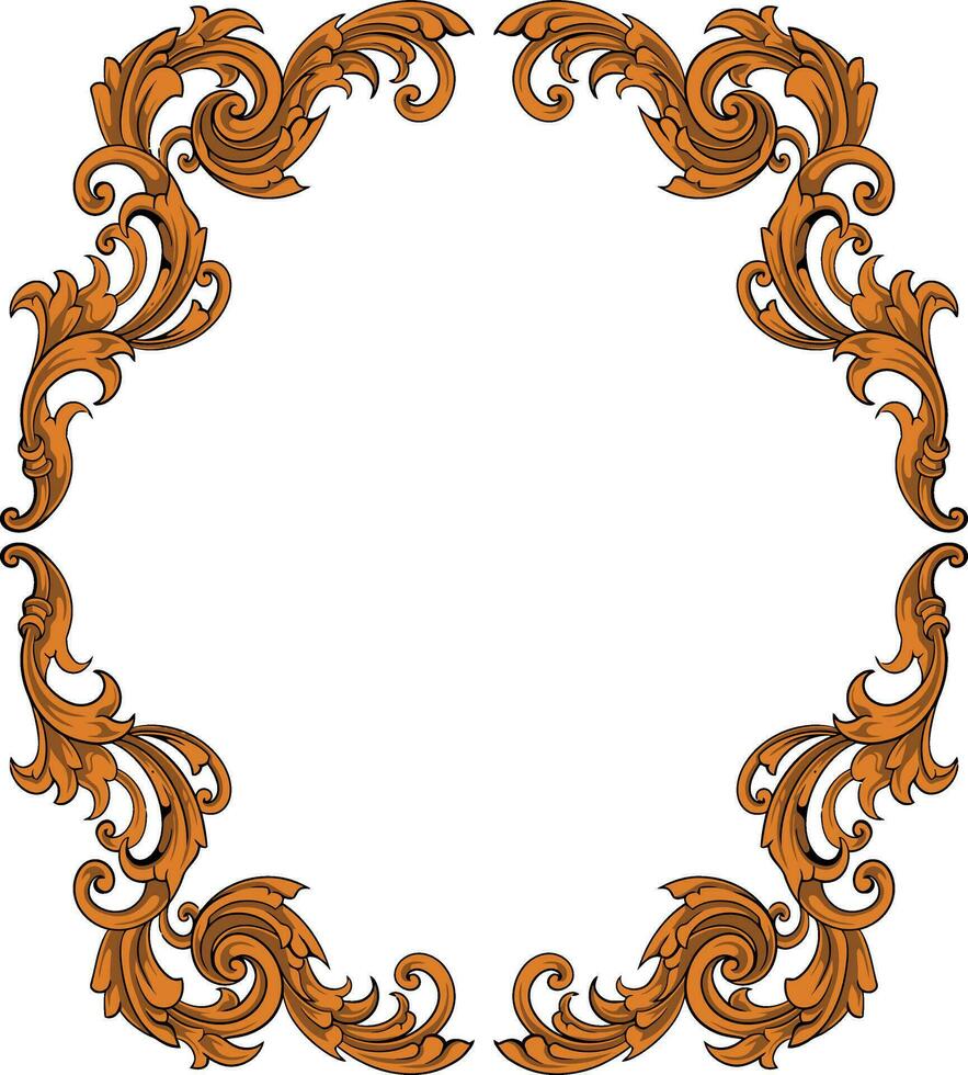 Rahmen Ornament Jahrgang klassisch Element Dekoration vektor