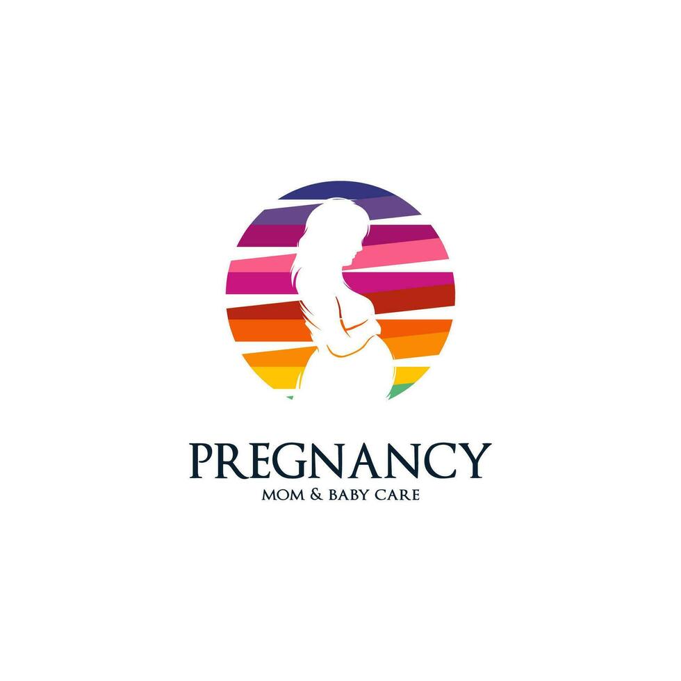 graviditet logotyp design mall inspiration vektor
