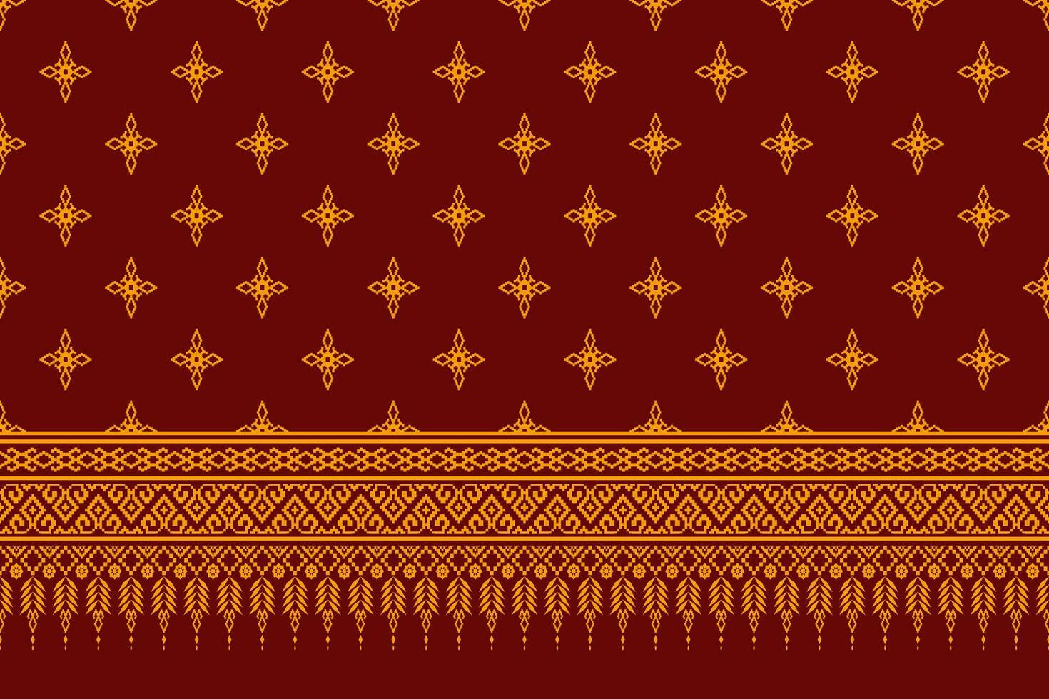 röd korsa sy färgrik geometrisk traditionell etnisk mönster ikat sömlös mönster abstrakt design för tyg skriva ut trasa klänning matta gardiner och sarong aztec afrikansk indisk indonesiska vektor